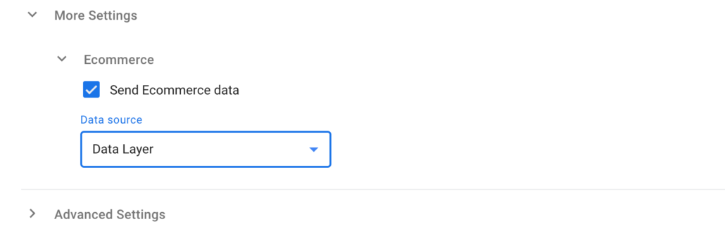 Google Analytics 4 ecommerce tracking - Event tag send ecommerce data