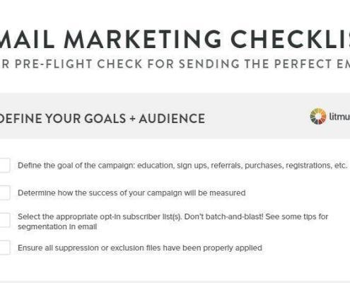 email checklist