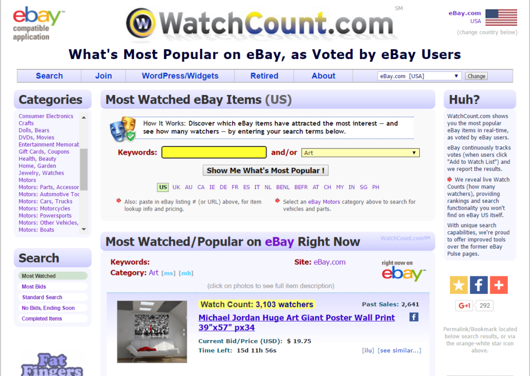 watchcount ebay products search