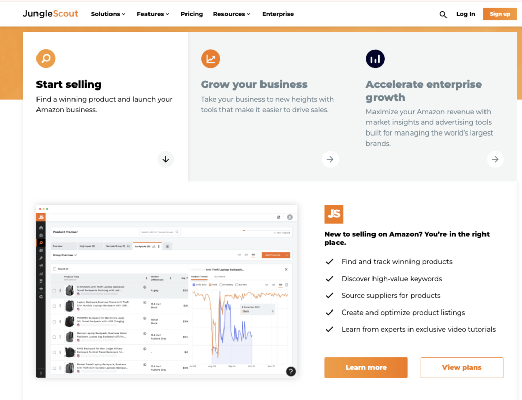 Jungle Scout: Amazon Seller Software & Product Research Tools for FBA and eCommerce Businesses