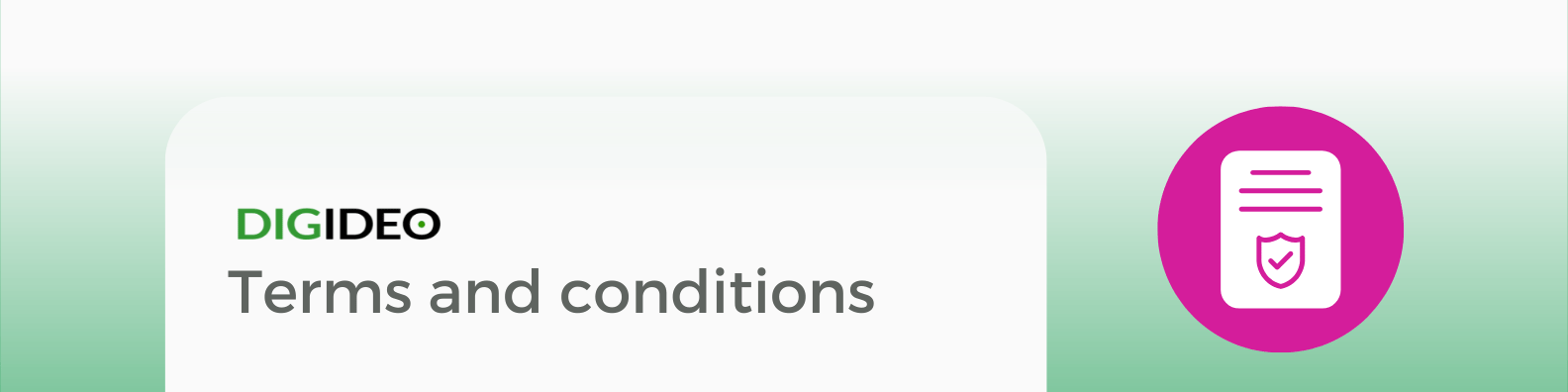 Terms and conditions Digideo